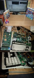 Amiga 500 (Proteus IV) i  MAS-Player mp3