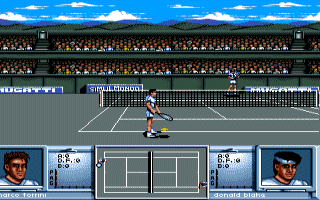 3D World Tennis ekran z gry