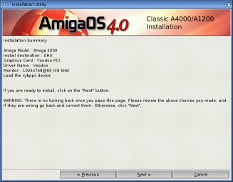 Instalacja AmigaOS 4.0 na A4000