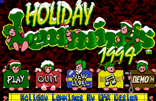 Holiday Lemmings 1994 Demo